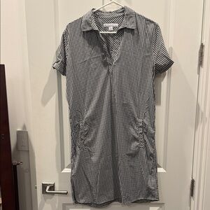 Southern Tide Black and White Gingham Dress